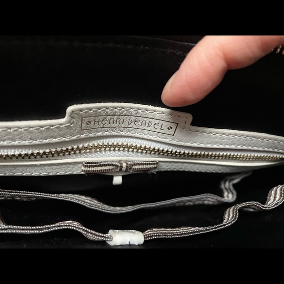 Henri Bendel // Miss Bendel Dome Satchel // Shiny Lizard // Black - Picture 7 of 10